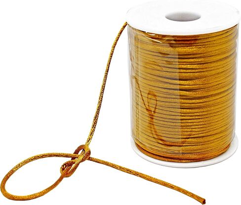 Evershine Rattail Satin Nylon Trim Cord Chinese Knot, Kumihimo, 2MM x 100 Yards. (Apple Green) in Saudi Arabia