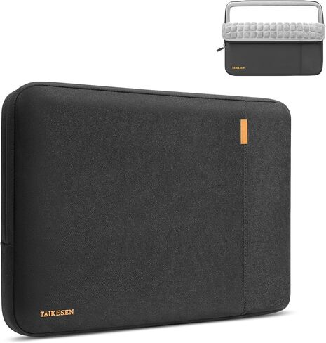 حقيبة كمبيوتر محمول واقية من أكياس الهواء Villose بزاوية 360 درجة لجهاز MacBook Pro M2/M1/Max A2779 A2442 مقاس 14 بوصة، وMacBook Air M2 A2681 مقاس 13 بوصة مع حافظة صلبة وحافظة مقاومة للماء مع جيب للملحقات، رمادي in Kuwait