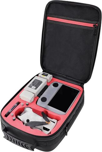 Mini 4 Pro Case, Carrying Case for DJI Mini 4 Pro, Mini 3/3 Pro Drone Fly More Combo Accessories Shoulder Bag Travel Storage Backpack Compatible with DJI RC 2/DJI RC/N1/N2 Remote Controller in Kuwait