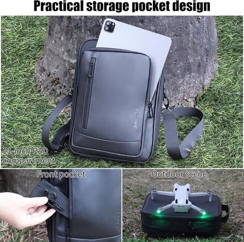 Mini 4 Pro Case, Carrying Case for DJI Mini 4 Pro, Mini 3/3 Pro Drone Fly More Combo Accessories Shoulder Bag Travel Storage Backpack Compatible with DJI RC 2/DJI RC/N1/N2 Remote Controller in Kuwait