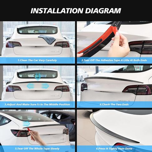 سبويلر من ألياف الكربون الحقيقية لطراز تسلا 3 قطعة واحدة من غلاف وحدة التحكم المركزية من ألياف الكربون الحقيقية (مجموعة من 2) لملحقات تسلا موديل 3 2023-2017 أسود لامع in Kuwait