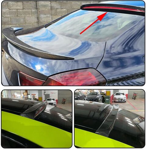 MCARCAR KIT Trunk Spoiler يناسب BMW 6 Series F06 F13 640i 650i M Sport M6 Gran Coupe 2Door Sedan 4Door 2012-2018 غطاء التمهيد الخلفي Highkick Spoiler Wing Lip (ألياف الكربون) (جناح الجذع) in Kuwait