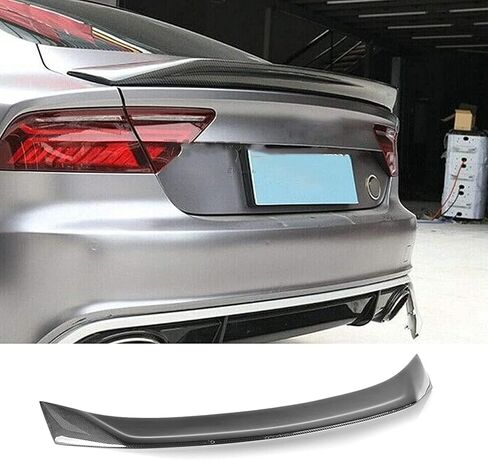 Rear Spoiler Fit for Audi A7 S7 RS7 2013 2014 2015 2016 2017 Trunk Tail Lip Wing (Real Carbon Fiber) in Saudi Arabia