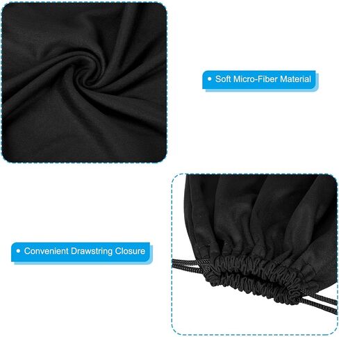 PATIKIL Ski Goggle Bag Soft Microfiber Snow Goggles Protective Sunglass Bag Pouch Foldable Drawstring Bag with Glasses Cloth for Eyeglasses Glasses Camera Lenses in Saudi Arabia