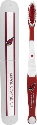 مجموعة فرشاة أسنان وحقيبة سفر للجنسين من Siskiyou Sports NFL Arizona Cardinals، باللون الأبيض، مقاس واحد in Kuwait
