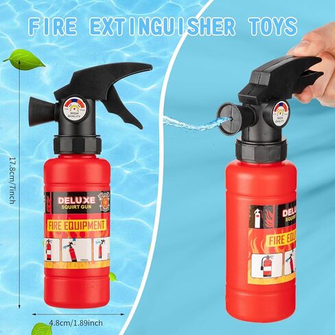 24 جهاز كمبيوتر شخصى 7 بوصة طفاية حريق Squirter Toys واقعية رجال الاطفاء المياه Squirters متعة رجال الاطفاء Squirters للبنين الفتيات حمام السباحة الشاطئ الطرف تفضل في الهواء الطلق القتال المياه اللعب تأثيري الدعائم in Saudi Arabia