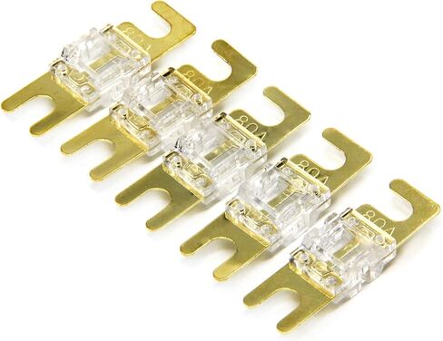 5 Pack MANL Fuse 80A Mini ANL 80amp Fuse Gold Plated in Saudi Arabia