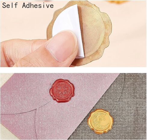 CRASPIRE 50pcs Bats Adhesive Envelope Sealing Stickers Blue Moon Phases Star Wax Seal Stickers Halloween Decoration Stickers for Wedding Invitation Envelope Decor Birthday Party Craft Scrapbook in Saudi Arabia