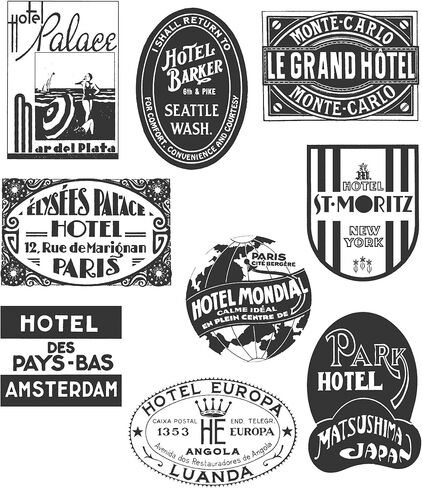 Stampers Anonymous Tim Holtz Large Cling Rubber Stamp Set, Travel Labels in Saudi Arabia