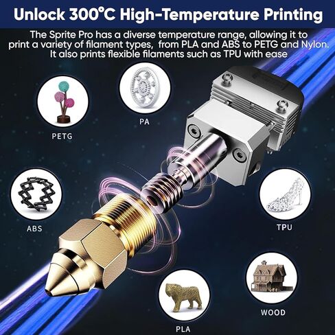 Creality Sprite Extruder Pro محرك الأقراص المباشر مع جميع المعادن Hotend ومجموعة ترقية المحور Z المزدوج مع برغي الرصاص وشريط ضوء LED لـ Ender 3، Ender 3 Pro، Ender 3 V2 in Kuwait