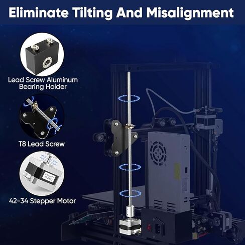 Creality Sprite Extruder Pro محرك الأقراص المباشر مع جميع المعادن Hotend ومجموعة ترقية المحور Z المزدوج مع برغي الرصاص وشريط ضوء LED لـ Ender 3، Ender 3 Pro، Ender 3 V2 in Kuwait