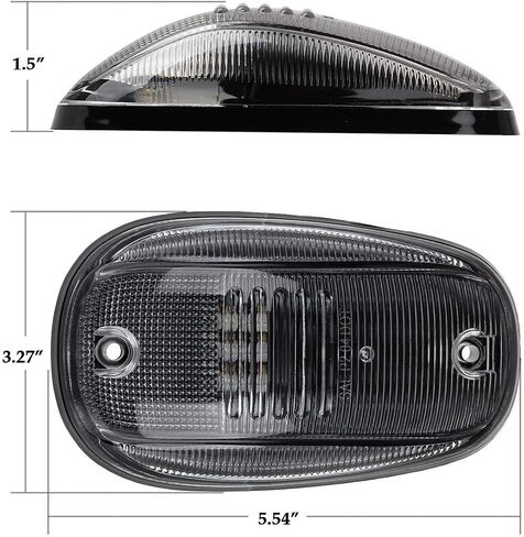 Partsam LED Cab Marker Roof Running Lights 5PCS Clear Lens 9LED Amber Top Lights Compatible with Dodge Ram 1500 2500 3500 4500 5500 2003-2018 SUV Truck Pickup RV in Saudi Arabia