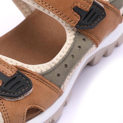 Harssidanzar Women's Leather Sandals Outdoor Sandals Hiking Sandals Casual Walking Sandals Strap Adjustable Beach Sandals For Women SL256US in Saudi Arabia