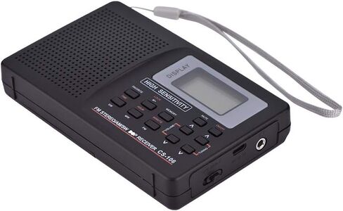 راديو استقبال كامل التردد، FM/AM/SW/LW/TV صوت استقبال كامل التردد مع وظيفة الساعة والتنبيه، يتم شحنه بدون بطارية (النوع 1) in Saudi Arabia