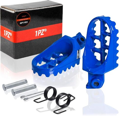 1PZ AP1-Y01 الأزرق الألومنيوم مسند القدم أوتاد القدم استبدال لهوندا XR50R CRF50 CRF70 CRF80 CRF100F ياماها PW50 PW80 TW200 TTR90 TTR90E الدراجة الترابية موتوكروس in Saudi Arabia