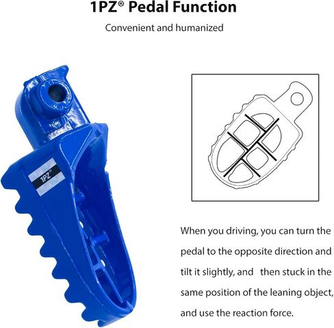 1PZ AP1-Y01 الأزرق الألومنيوم مسند القدم أوتاد القدم استبدال لهوندا XR50R CRF50 CRF70 CRF80 CRF100F ياماها PW50 PW80 TW200 TTR90 TTR90E الدراجة الترابية موتوكروس in Saudi Arabia
