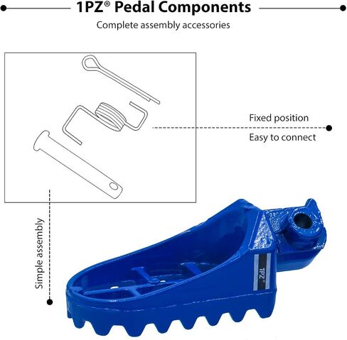 1PZ AP1-Y01 الأزرق الألومنيوم مسند القدم أوتاد القدم استبدال لهوندا XR50R CRF50 CRF70 CRF80 CRF100F ياماها PW50 PW80 TW200 TTR90 TTR90E الدراجة الترابية موتوكروس in Saudi Arabia