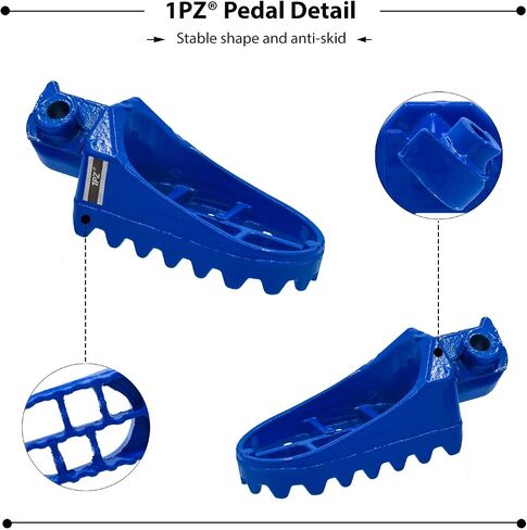 1PZ AP1-Y01 الأزرق الألومنيوم مسند القدم أوتاد القدم استبدال لهوندا XR50R CRF50 CRF70 CRF80 CRF100F ياماها PW50 PW80 TW200 TTR90 TTR90E الدراجة الترابية موتوكروس in Saudi Arabia