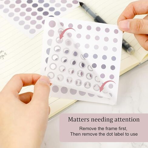 3200 Pieces Circle Stickers Removable Color Coding Stickers Small Dot Stickers Round Circle Dot Sticker Labels 1/4" Circle Stickers for Office Student Classroom Early Education Tools, 50 Sheets in Saudi Arabia