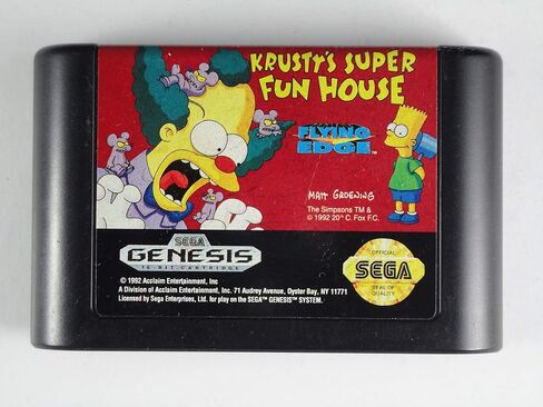 Krusty's Super Fun House - Sega Genesis (Renewed) in Saudi Arabia