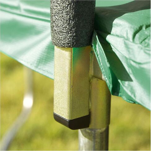 ترامبولين سكاي ووكر بيضاوي بطول 16 قدم، ترامبولين خارجي للأطفال مع شبكة طوقية لكرة السلة، غطاء وسادة زنبركية، موافقة الجمعية الأمريكية لاختبار المواد، سعة وزن 800 رطل in Kuwait