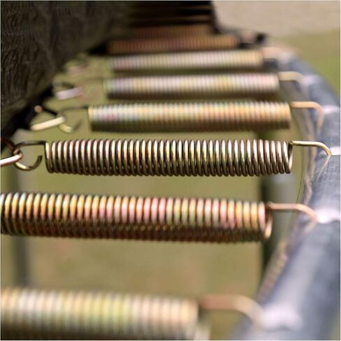 ترامبولين سكاي ووكر بيضاوي بطول 16 قدم، ترامبولين خارجي للأطفال مع شبكة طوقية لكرة السلة، غطاء وسادة زنبركية، موافقة الجمعية الأمريكية لاختبار المواد، سعة وزن 800 رطل in Kuwait