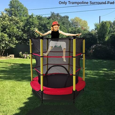 Trampoline Surround Pad, 55inch Oxford Cloth Replacement Trampoline Surround Pad Tear-Resistan-t Edge Cove-r No-n Slip Spring Protec-Tion Pad in Saudi Arabia