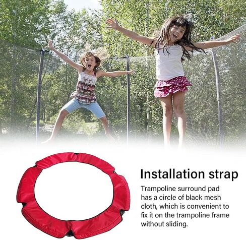 Trampoline Surround Pad, 55inch Oxford Cloth Replacement Trampoline Surround Pad Tear-Resistan-t Edge Cove-r No-n Slip Spring Protec-Tion Pad in Saudi Arabia