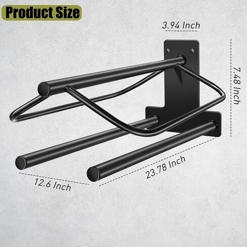 2 Park Saddle Rack,Wall Mounted Saddle Rack Stand with Pad Bar,Heavy Duty Saddle Stand for English Western Saddles Horses Blanket in Kuwait