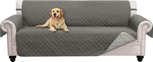 Couch Cover for 3 Cushion Couch Sofa Pet Friendly Sofa Covers Washable Dog Couch Covers Protector Sofa Slipcover (Sofa, Grey/Light Grey) in Saudi Arabia