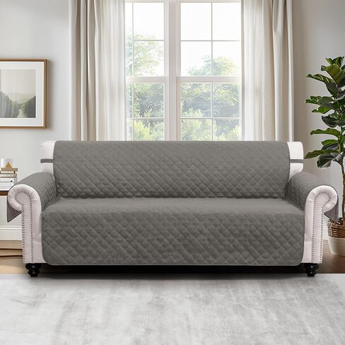 Couch Cover for 3 Cushion Couch Sofa Pet Friendly Sofa Covers Washable Dog Couch Covers Protector Sofa Slipcover (Sofa, Grey/Light Grey) in Saudi Arabia