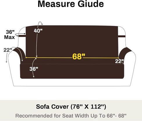 Couch Cover for 3 Cushion Couch Sofa Pet Friendly Sofa Covers Washable Dog Couch Covers Protector Sofa Slipcover (Sofa, Grey/Light Grey) in Saudi Arabia