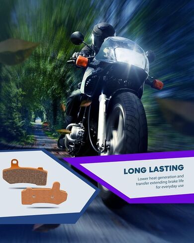 تناسب وسادات الفرامل ECCPP FLHTCU Ultra Classic Electra Glide 2008-2022، FLHR Road King FLHX Street Glide 08-22، مجموعة وسادات الفرامل الأمامية والخلفية in Saudi Arabia