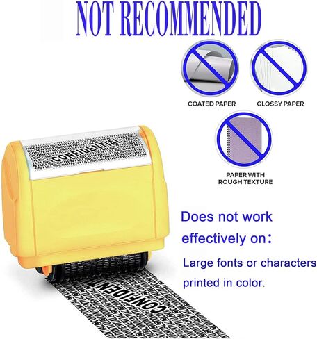 ختم حماية سرقة الهوية المتدحرج من WAFJAMF (ختم أسطواني لسرقة الهوية) - أصفر in Kuwait