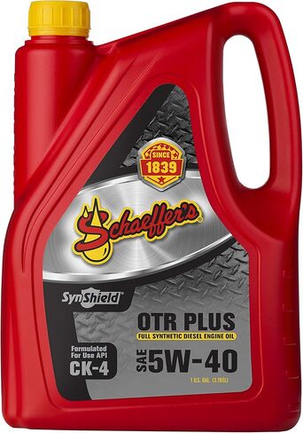 شركة شيفر للتصنيع 9000CK4-006S SynShield OTR Plus زيت محرك ديزل اصطناعي كامل 5W-40، زجاجة سعة 1 جالون in Saudi Arabia