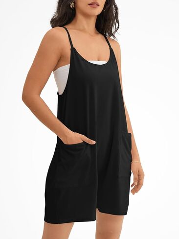 ATHMILE Rompers for Women Summer Casual Short Jumpsuits Overalls Clothes Outfits 2024 Jumpers Loose Fit Girls Maternity in Saudi Arabia
