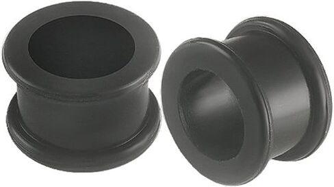 Black Implant grade sili Double Flare Tunnel Plug SI01 Ear Stretching Stretcher Piercing 2Pcs in Saudi Arabia