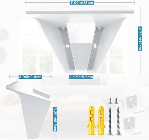 welltop StarLink Mount, Starlink Internet Kit Satellite Brackets ABS Router Holder Protection with Screw Mounting Kit, Starlink Wall Mount Shelf Stand Holder for StarLink Mesh Router V2 Mesh Router in Kuwait