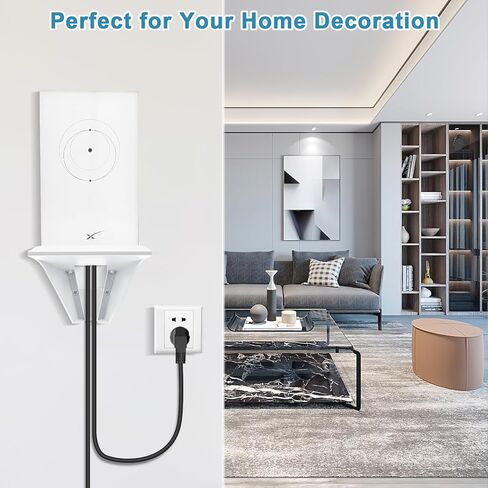 welltop StarLink Mount, Starlink Internet Kit Satellite Brackets ABS Router Holder Protection with Screw Mounting Kit, Starlink Wall Mount Shelf Stand Holder for StarLink Mesh Router V2 Mesh Router in Kuwait