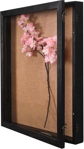 Extra Large Shadow Box 20x24, Big Shadow Boxes Display Cases with Magnetic Door for Keepsake Collages Photos Tickets Flowers Bouquet Memorial Items(Black) in Saudi Arabia