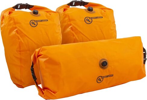 Giant Loop Great Basin Saddlebag, Water-resistant Motorcycle Storage Bag, 68-Liters Capacity to Carry Larger Gear, Fits Any Sport Bike, Scramble, Adventure & More (Black 2023) in Saudi Arabia