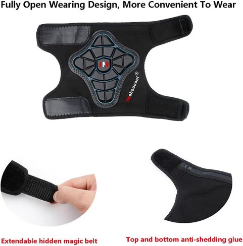 مجموعة وسادات الركبة للشباب وسادات الكوع للتزلج على الجليد وركوب الدراجات والسكوتر والرياضات الخارجية باللون الأحمر (مجموعة من أربعة) in Kuwait