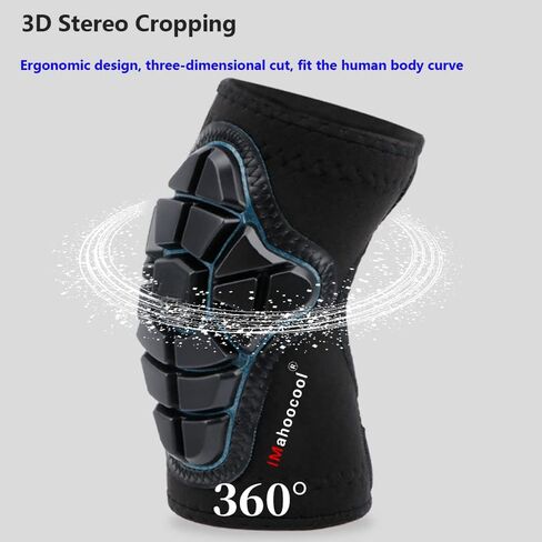 مجموعة وسادات الركبة للشباب وسادات الكوع للتزلج على الجليد وركوب الدراجات والسكوتر والرياضات الخارجية باللون الأحمر (مجموعة من أربعة) in Kuwait