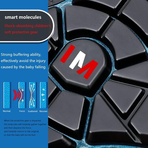 مجموعة وسادات الركبة للشباب وسادات الكوع للتزلج على الجليد وركوب الدراجات والسكوتر والرياضات الخارجية باللون الأحمر (مجموعة من أربعة) in Kuwait