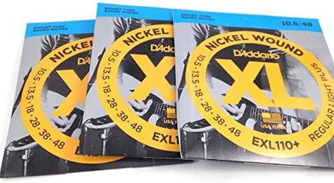 D'Addario D'Addario EXL110+ Electric Guitar Strings - Light Plus - 3 Pack in Saudi Arabia