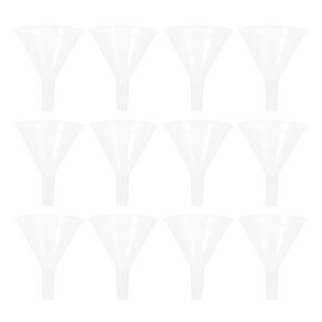 BESTYASH 20pcs Plastic Short Stem Funnels 60mm Lab Separatory Funnels for Liquid Transfer Scientific Filtration Bottles Classroom Use in Kuwait