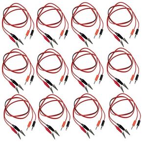 24PCS Double Ended Crocodile Wire Alligator Clip Electric Test Cable Connector in Saudi Arabia