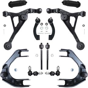 Detroit Axle - Front 12pc Control Arms Kit for Chrysler Sebring Dodge Stratus cirrus plymouth breeze ، 4 stapplic control rems 2 bars rowd in Kuwait