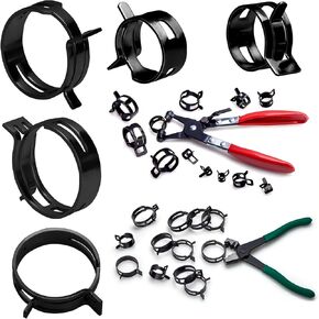 مشابك خرطوم زنبركية للسيارات 6-38 مم، 401 قطعة من أدوات مشبك أنابيب تبريد الوقود في 20 مقاسًا، تستخدم لإصلاح واجهات الخراطيم في تطبيقات السيارات والبحرية والبستنة والصناعية in Kuwait