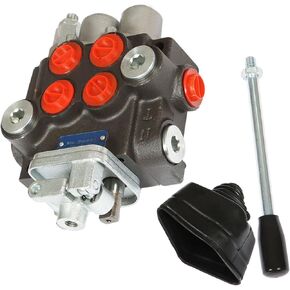 صمام هيدروليكي صمام التحكم الاتجاهي الهيدروليكي صمام مزدوج الفعل 2 بكرة 11 GPM 3600 PSI SAE منافذ للجرارات الصغيرة لوادر الجرارات مقسمات السجل in Kuwait